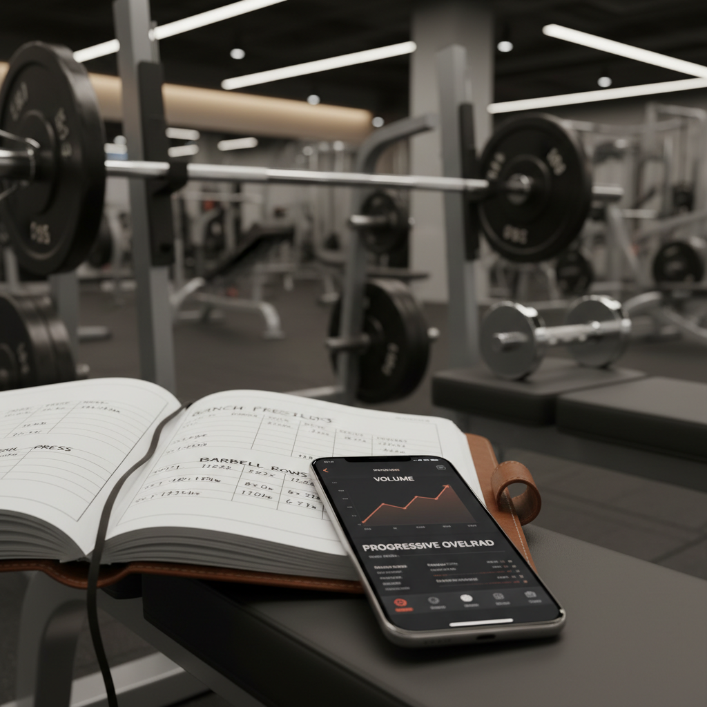 Tracking progressive overload for an upper body strength program