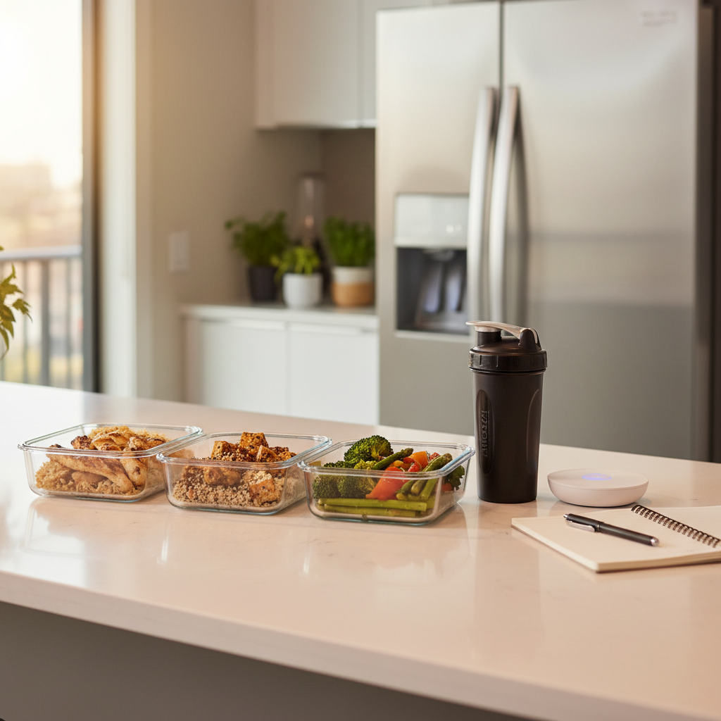 High-protein meal prep and recovery routine for muscle gain