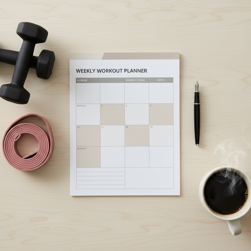 Balanced weekly workout schedule for metabolism boost