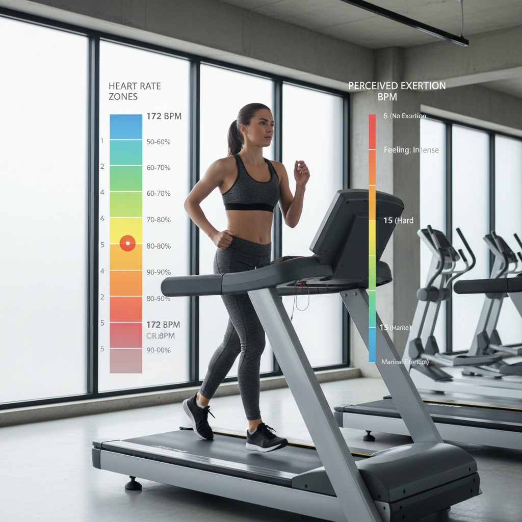 Cardio training intensity zones explained with heart rate and effort levels