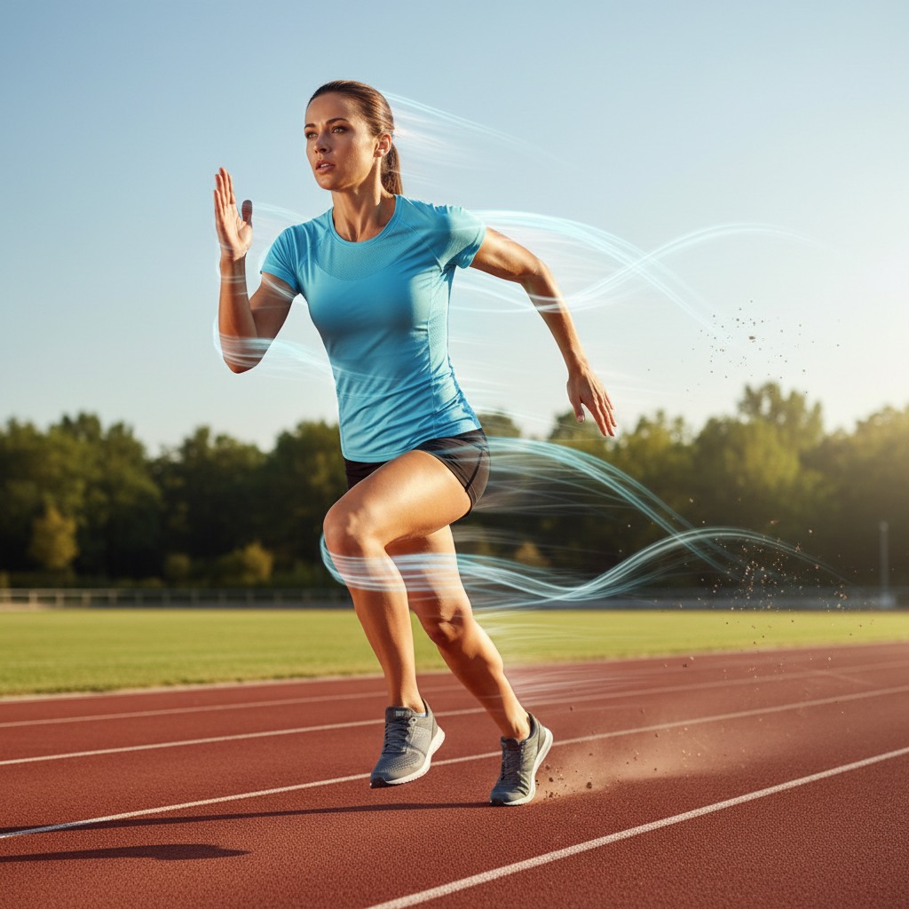 Athlete training outdoors wearing a light training jersey in warm weather