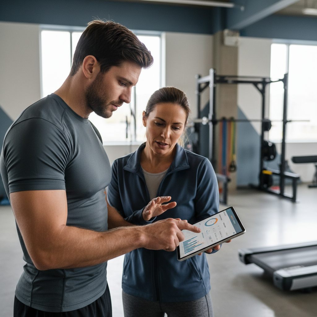 Athlete tracking training load and recovery metrics for professional sports