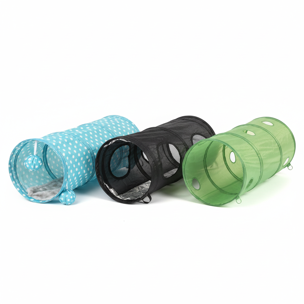 Comparison of different collapsible guinea pig tunnels and materials