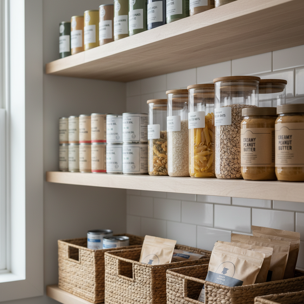 Shelf-stable pantry staples for emergency pantry meals