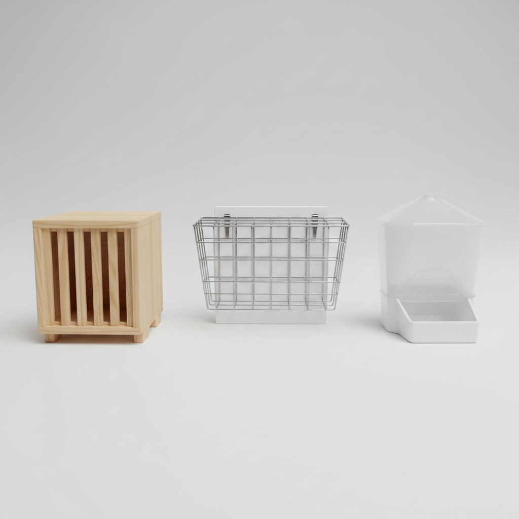 Comparison of common rabbit hay feeder styles for cage use