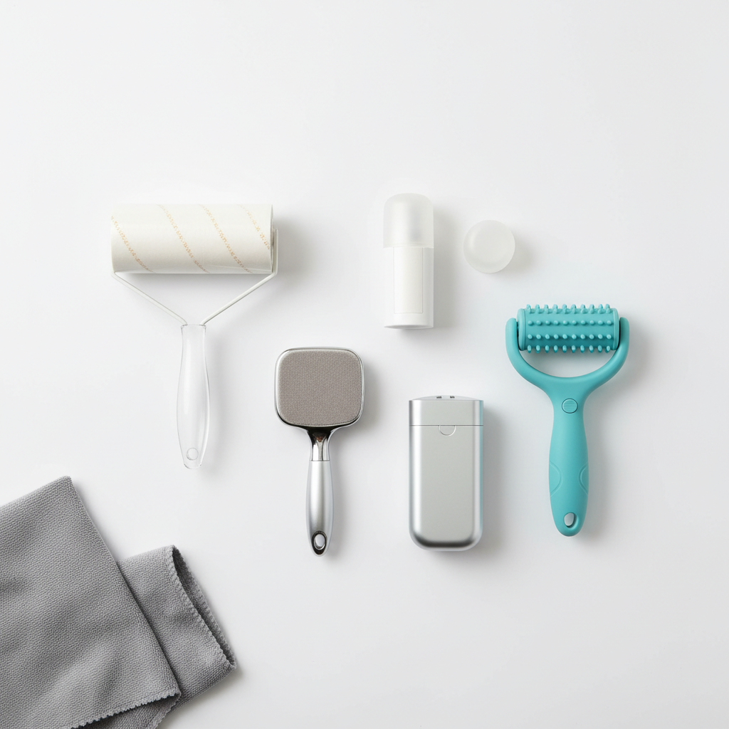 Comparison of portable lint rollers and reusable pet hair removers
