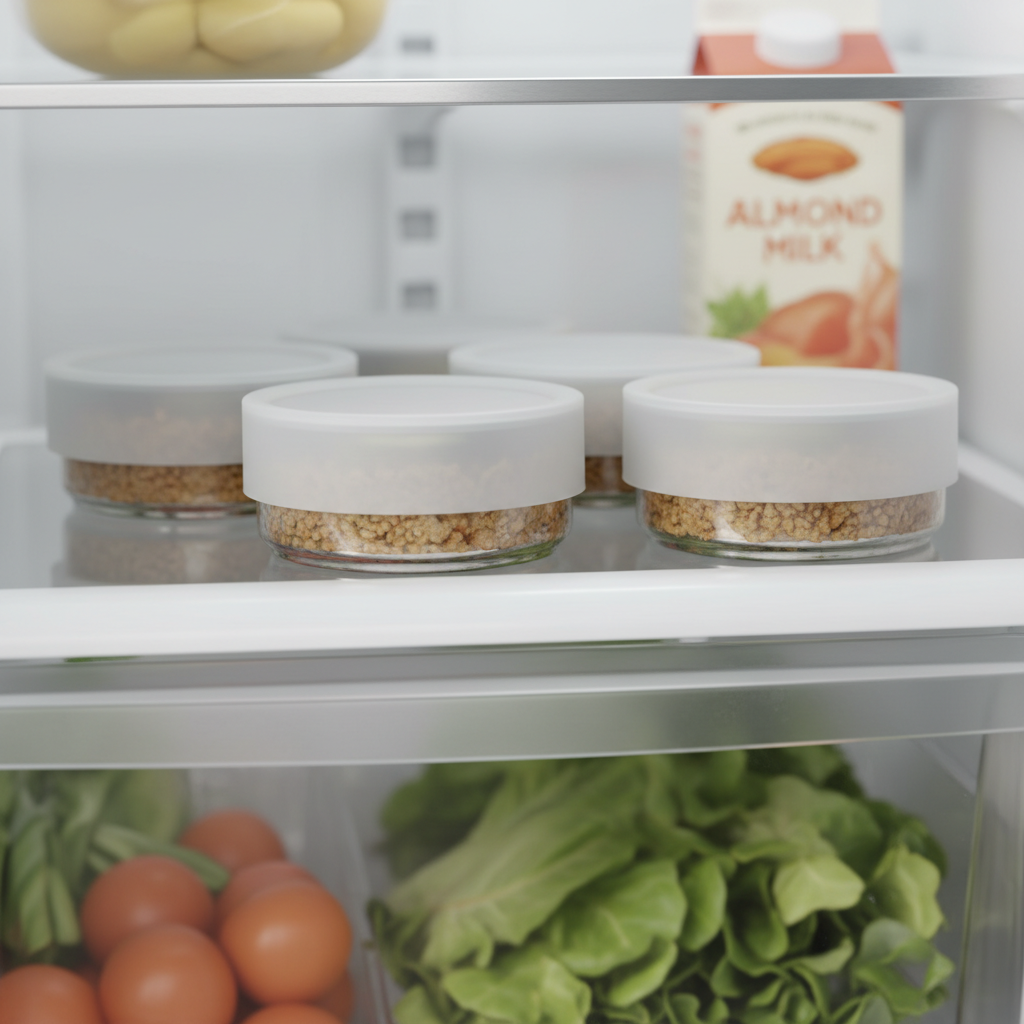 Reusable silicone cat food can covers sealing wet food cans in a refrigerator