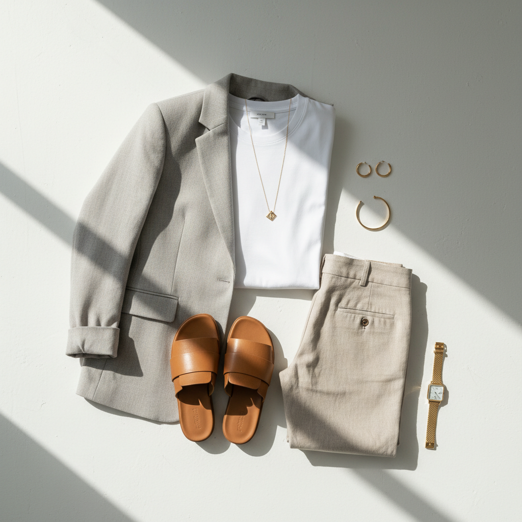 Slides Sandals Fashion Outfit Ideas
