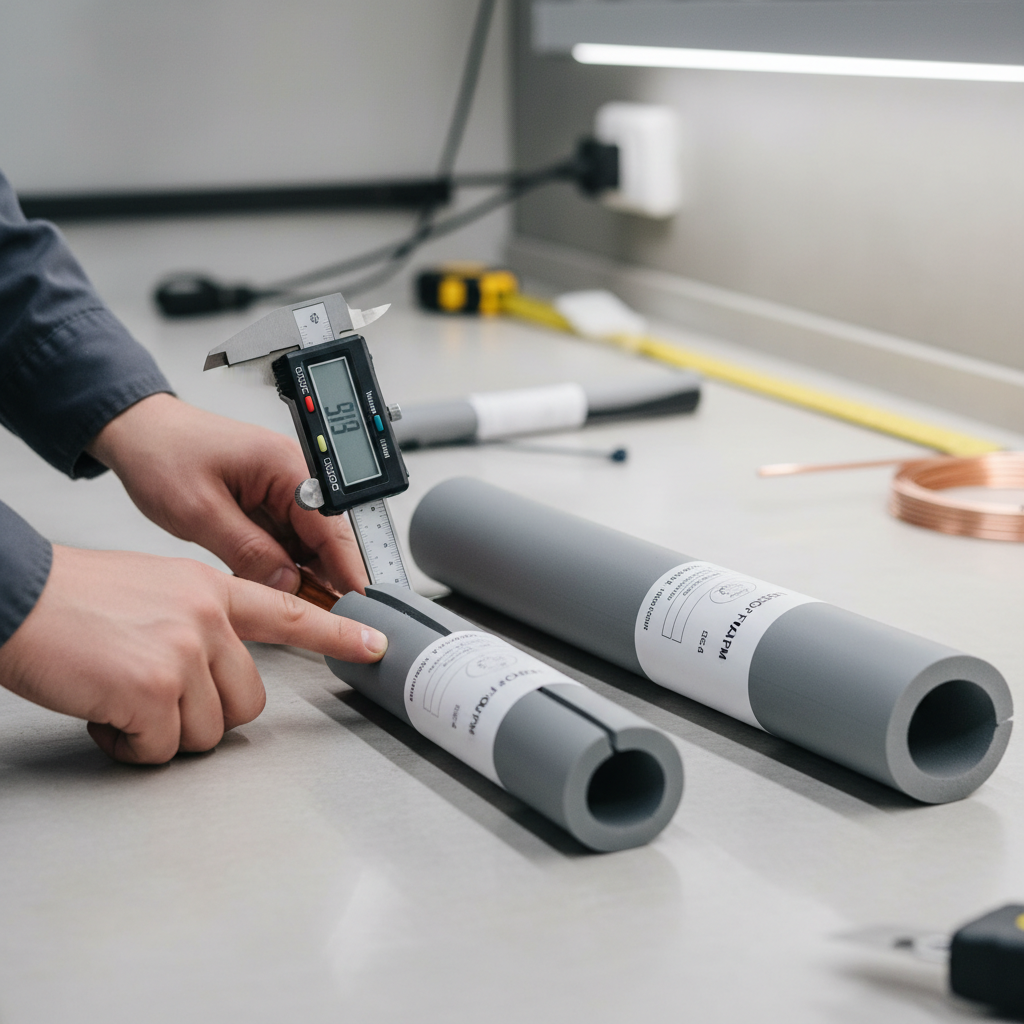 Choosing pipe insulation foam tube thickness and inner diameter for copper pipe