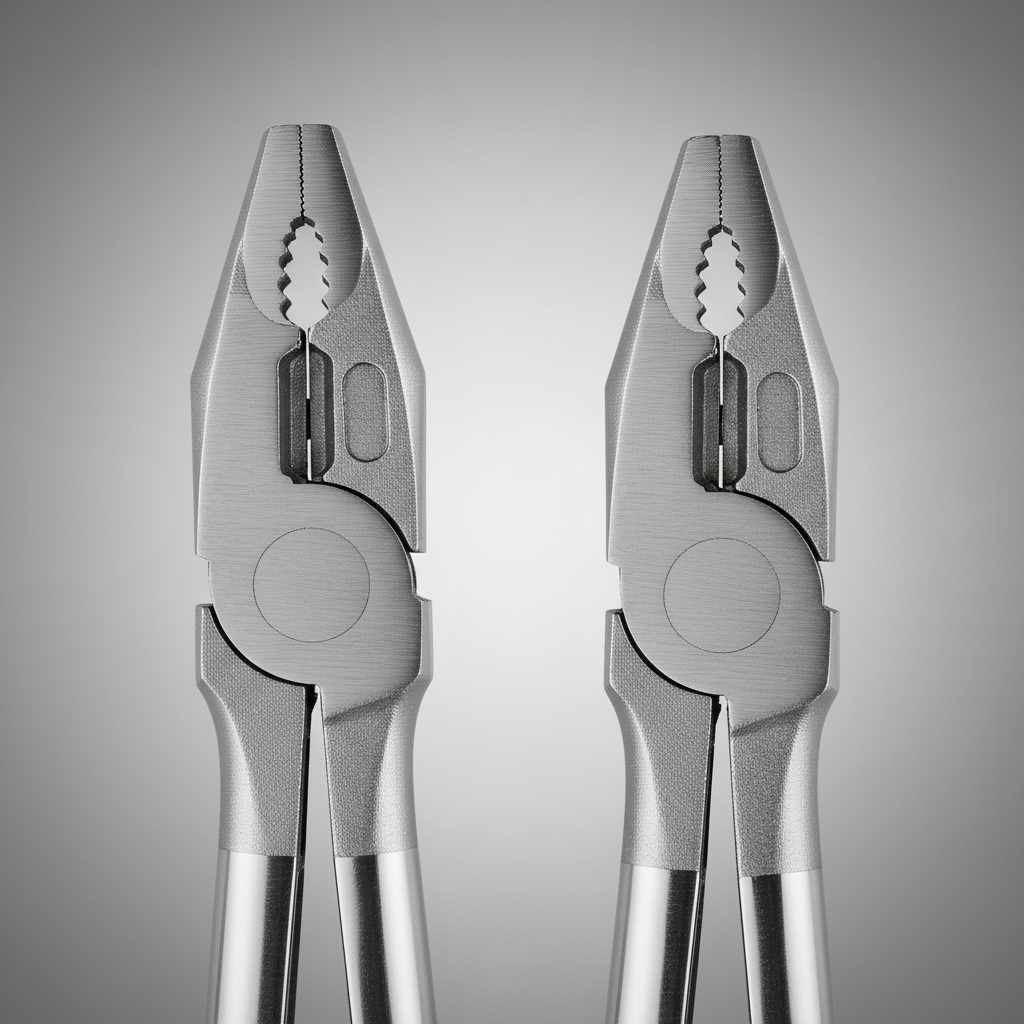 Slip joint pliers jaw positions showing two adjustment settings