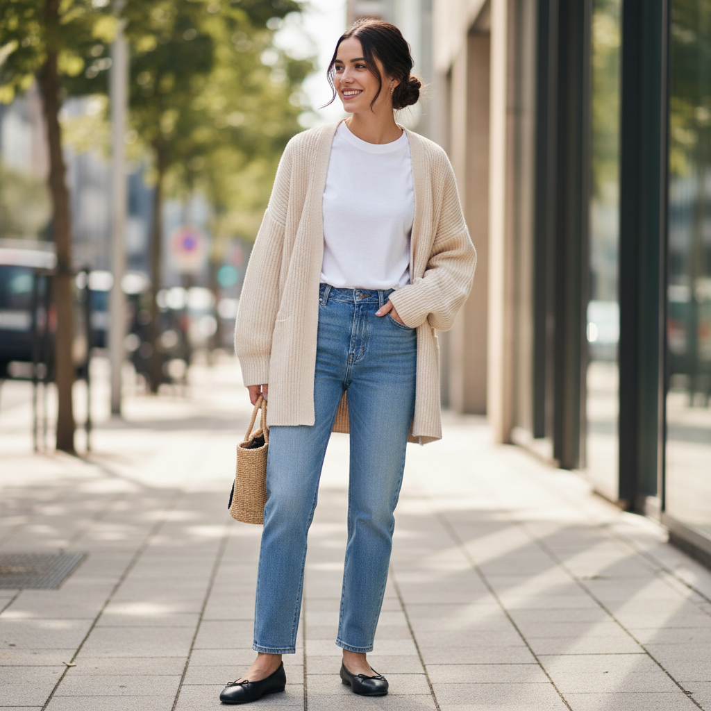 Ballet Flats Outfit Ideas Soft & Cute
