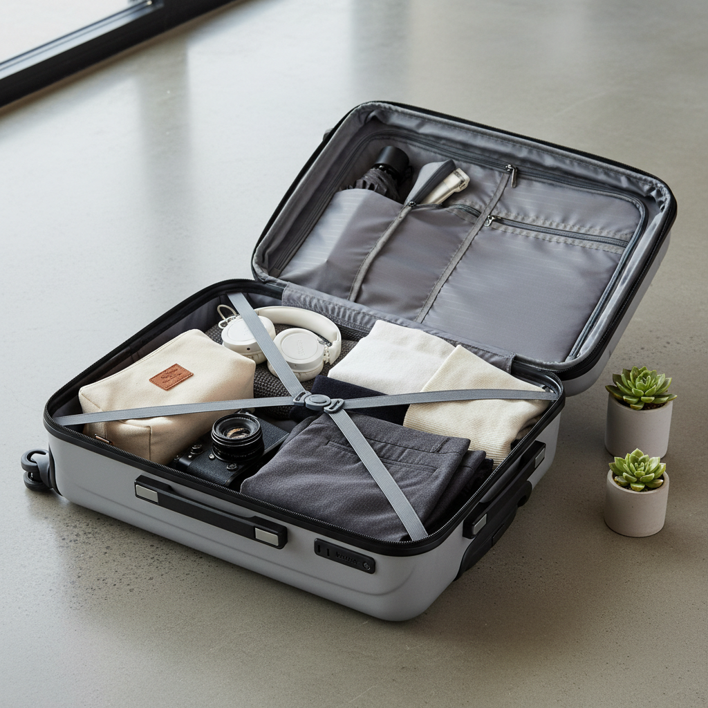 Travel umbrella compact windproof in carry-on luggage pocket