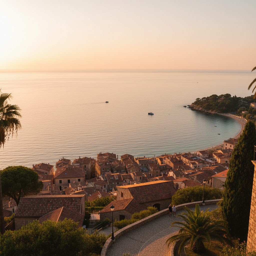 Quiet coastal town with a scenic overlook, an example of hidden gem travel spots