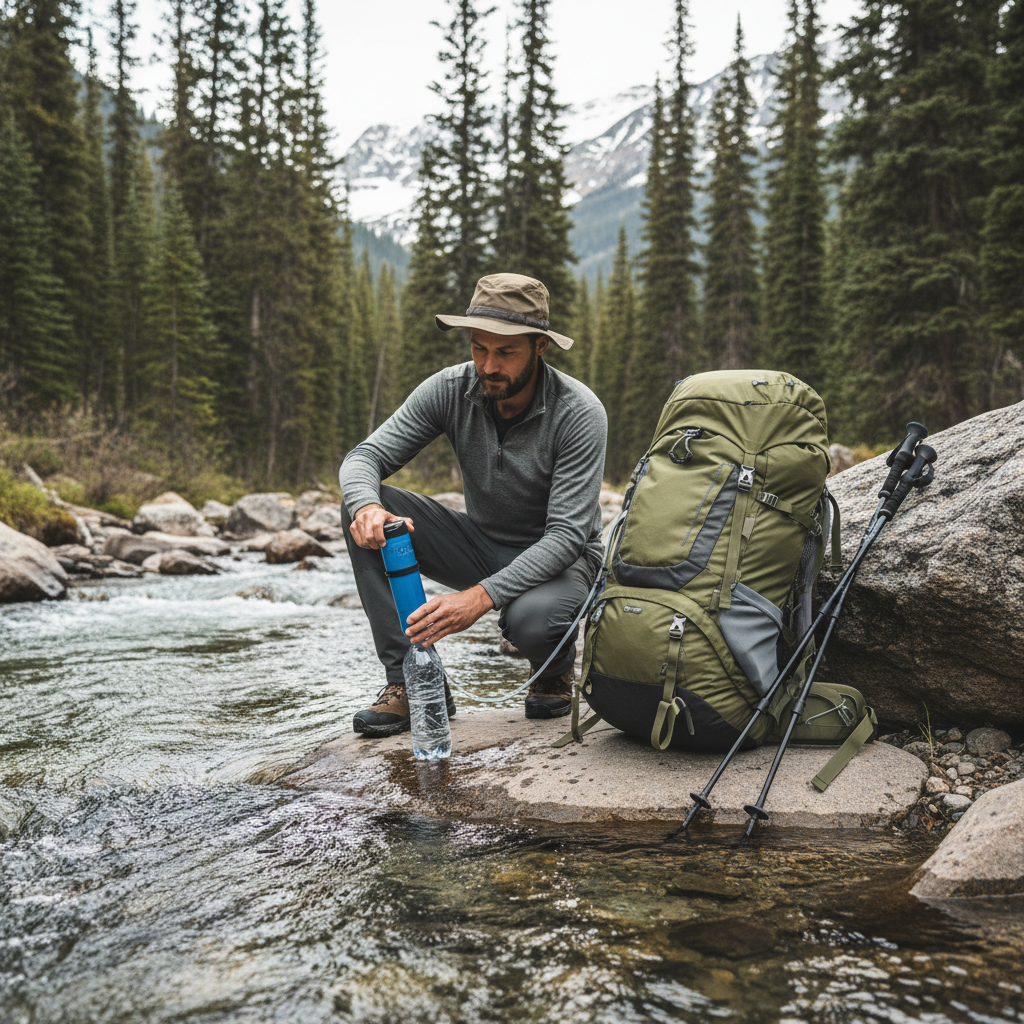 Portable Water Filter Travel for Trekking