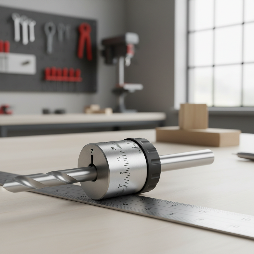 Adjustable drill depth stop installed on a drill bit for accurate hole depth