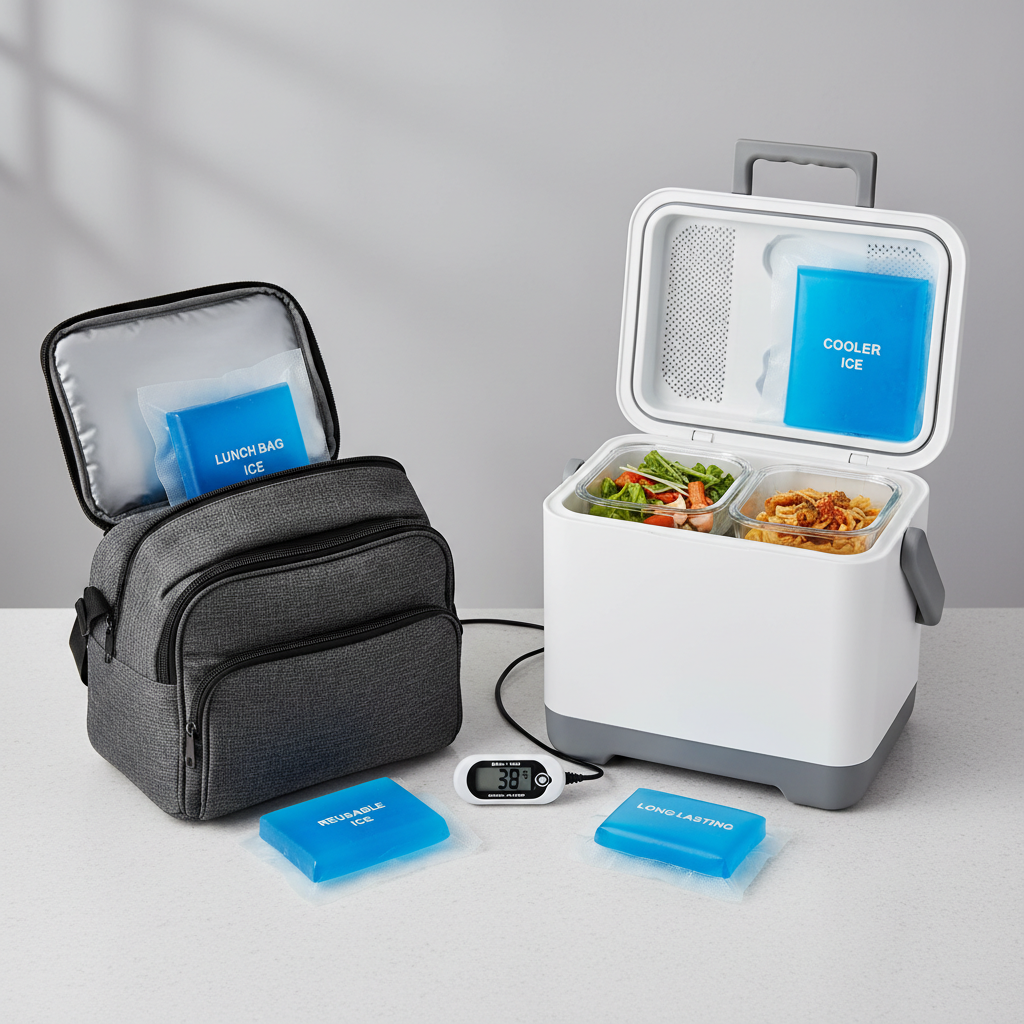 Day trip food safety packing with insulated lunch bag and ice packs