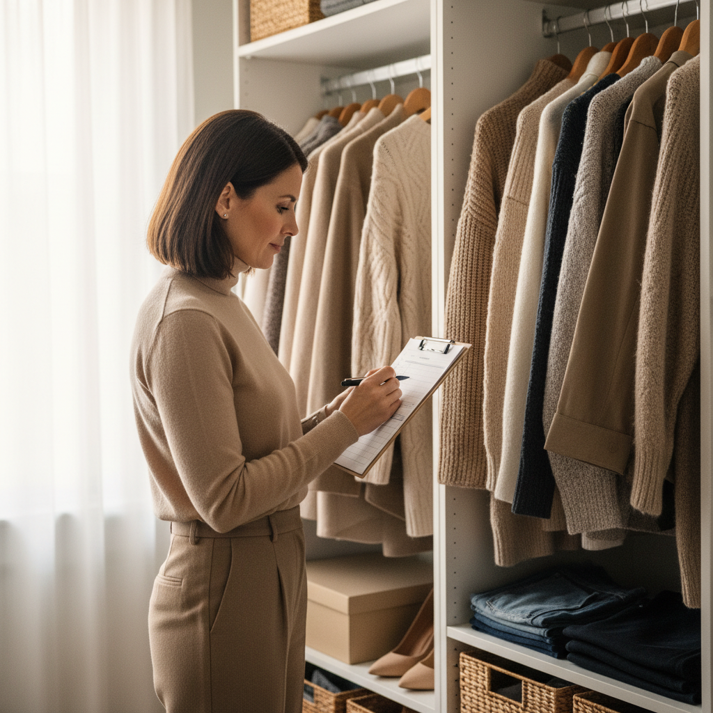 Closet audit checklist for fall wardrobe basics