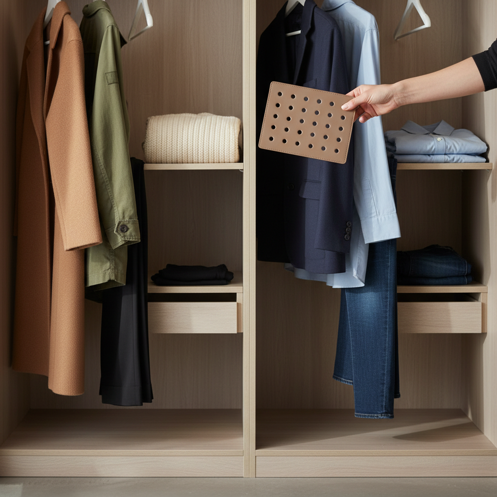 Closet color palette check for choosing neutral shoe undertones