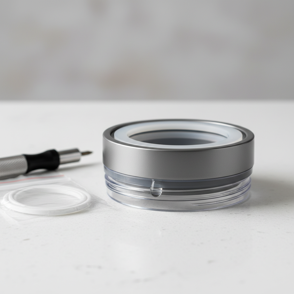 Leaking portable blender lid and gasket close-up for troubleshooting