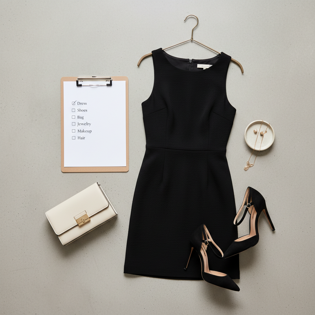 Minimalist checklist for choosing a short classy cocktail dress for different events