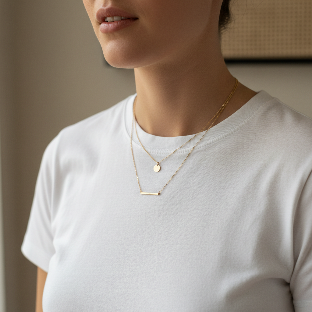Women Dainty Simple Layered Necklace