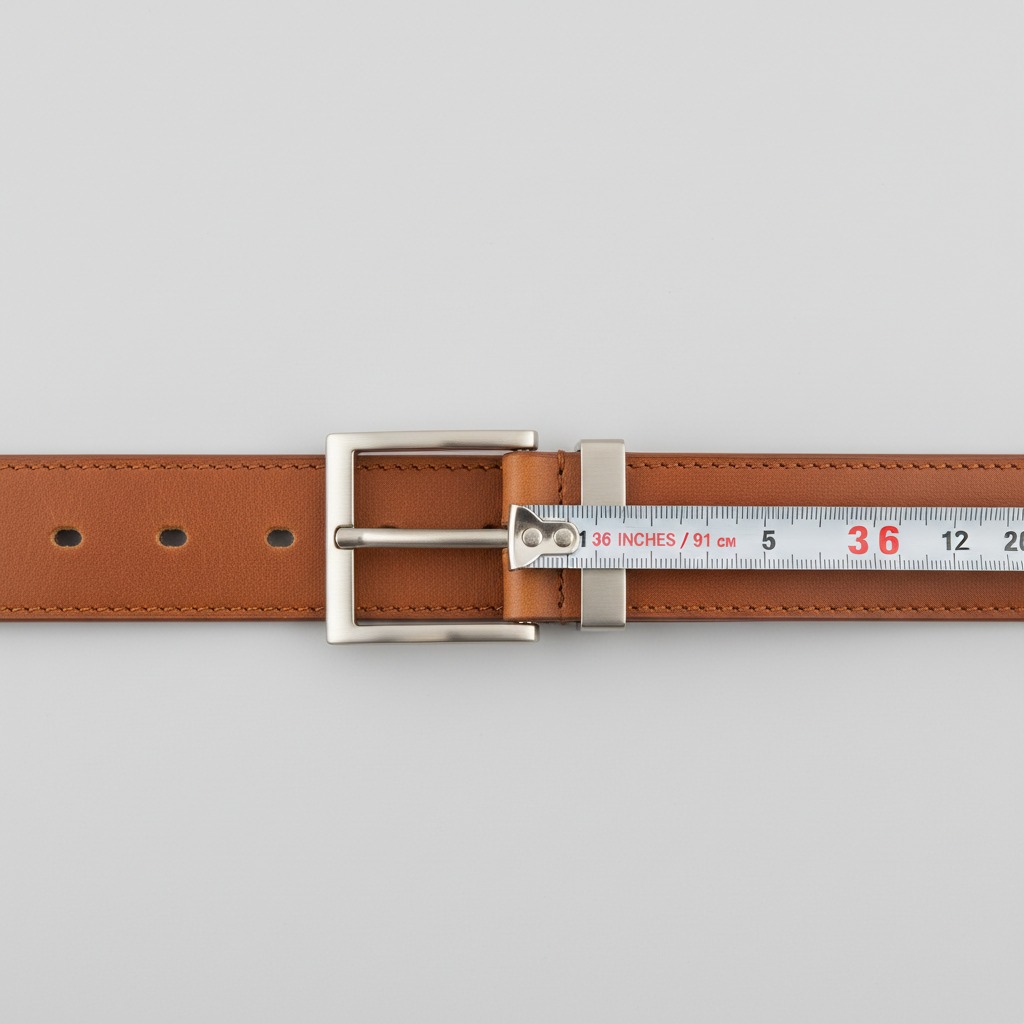 How to measure a men’s leather belt for correct sizing and hole placement