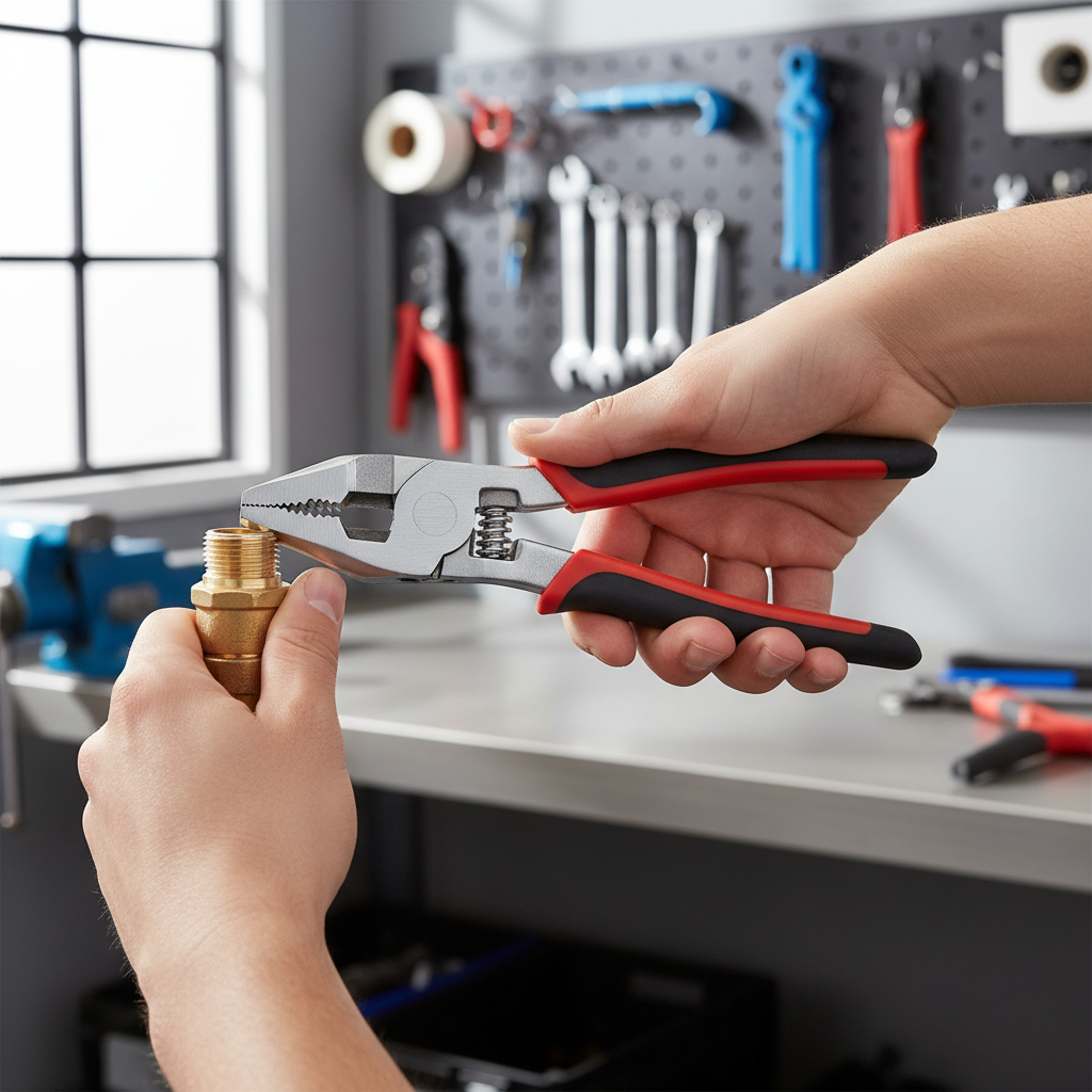 Using adjustable slip joint pliers safely with proper hand position