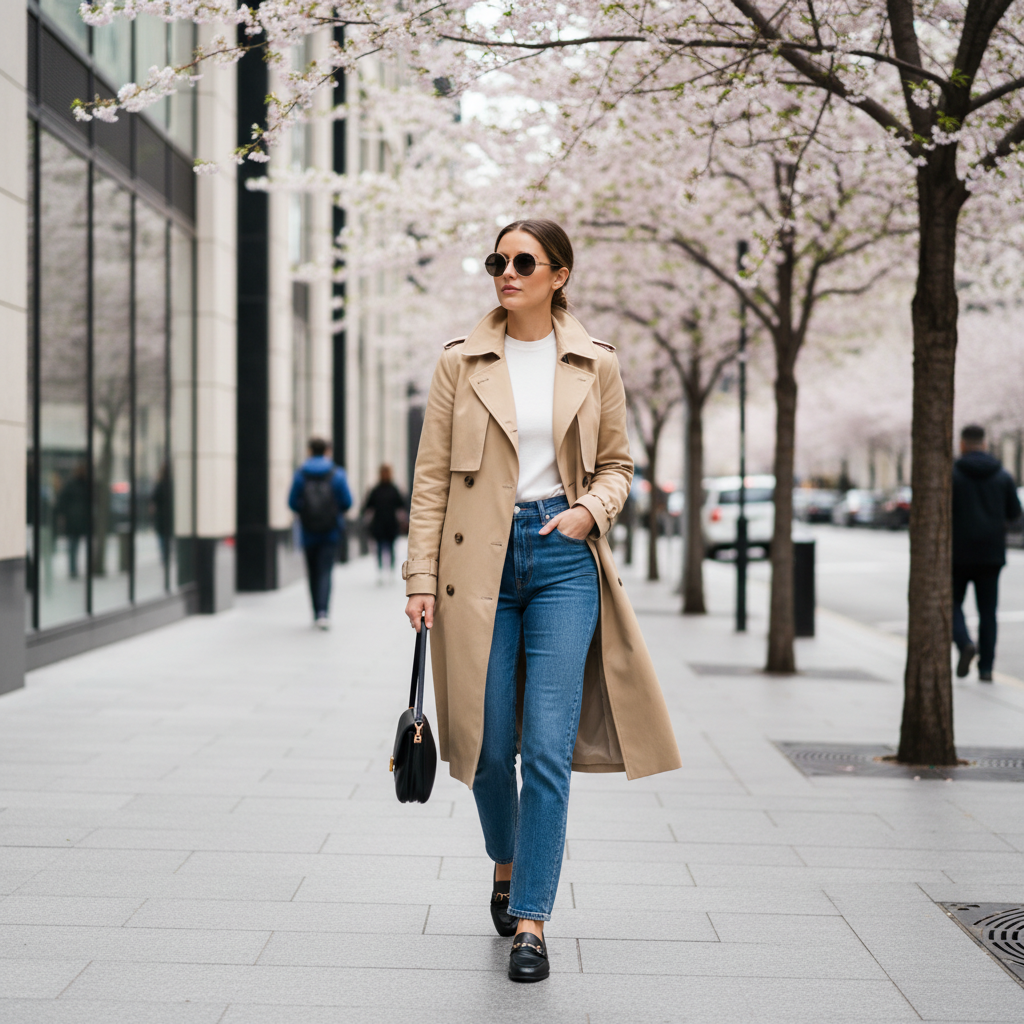 Trench Coat Spring Outfit Ideas Classic