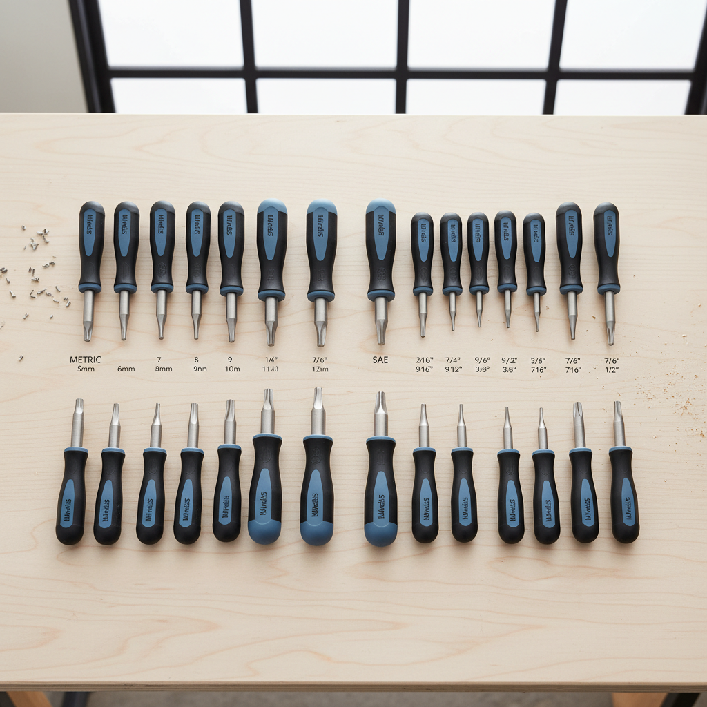 Nut Driver Set Metric & Imperial Sizes