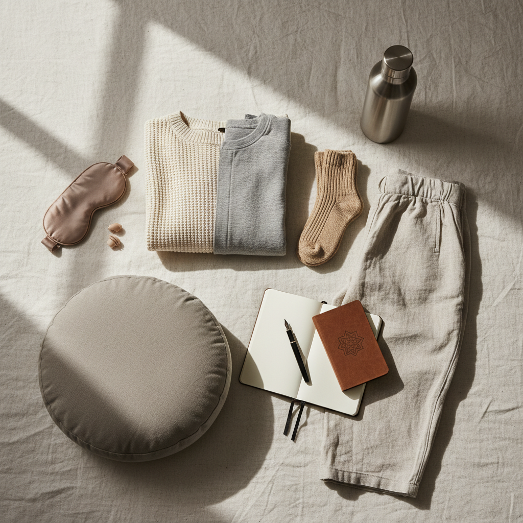 Packing essentials for a meditation travel retreat