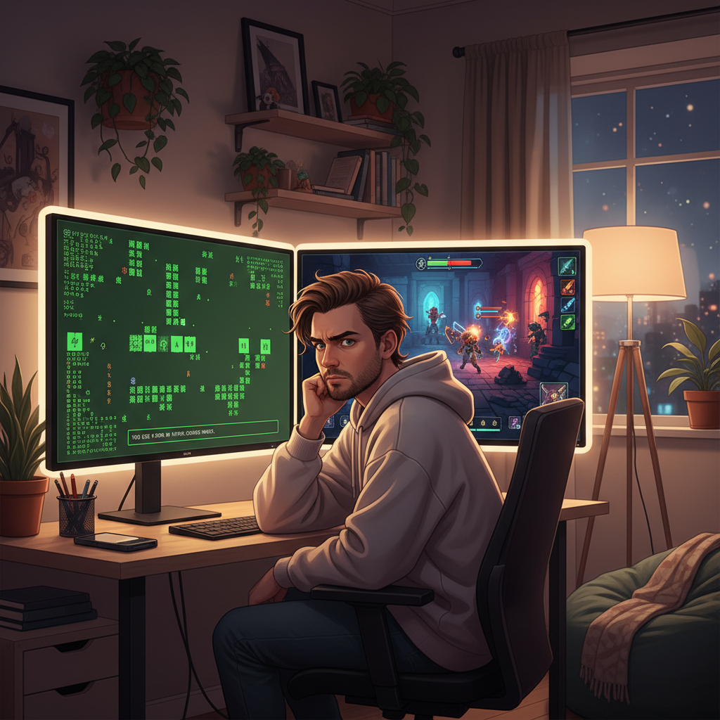 Player choosing between roguelike and roguelite permadeath styles
