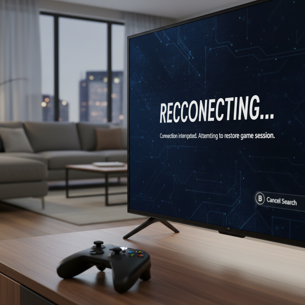 Online game reconnect screen after Quick Resume on Xbox