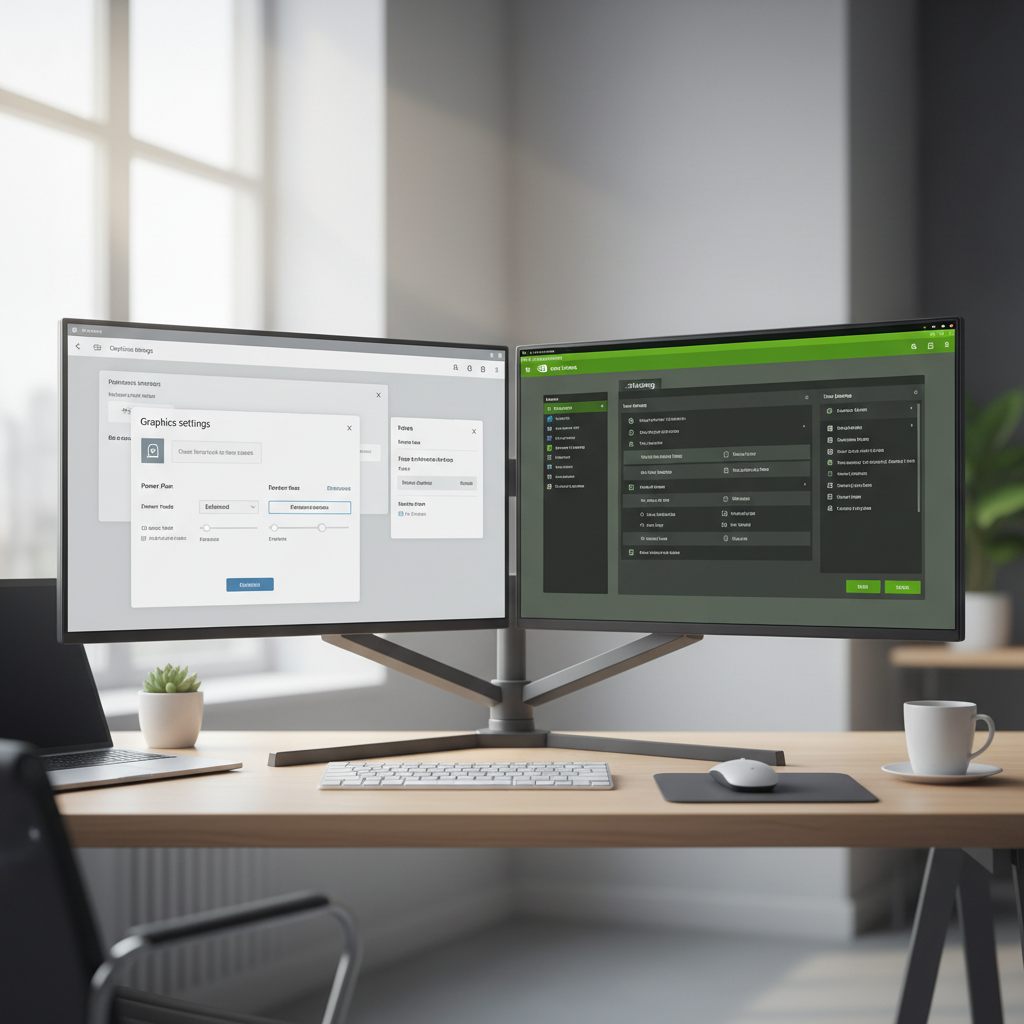 Windows and NVIDIA Control Panel settings for RTX performance optimization