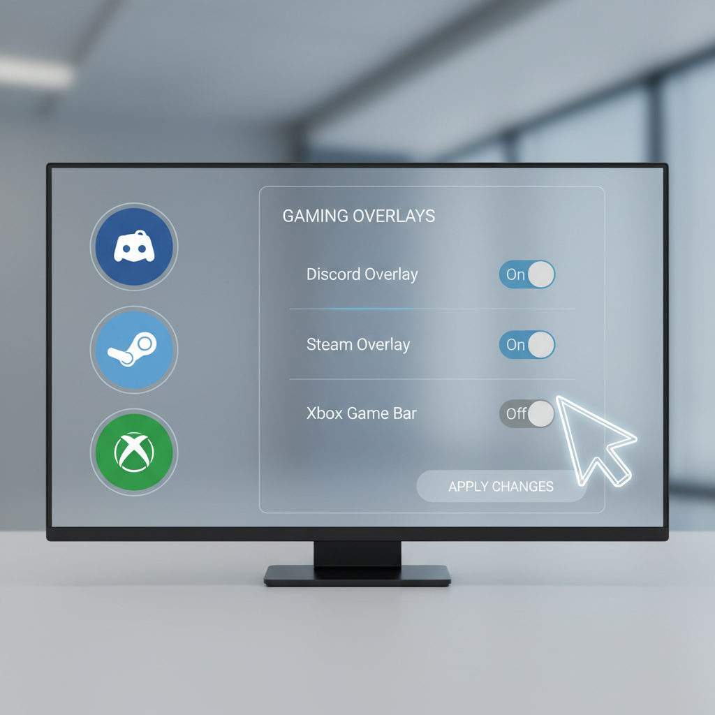 Disabling game overlays and background apps to prevent crashing to desktop