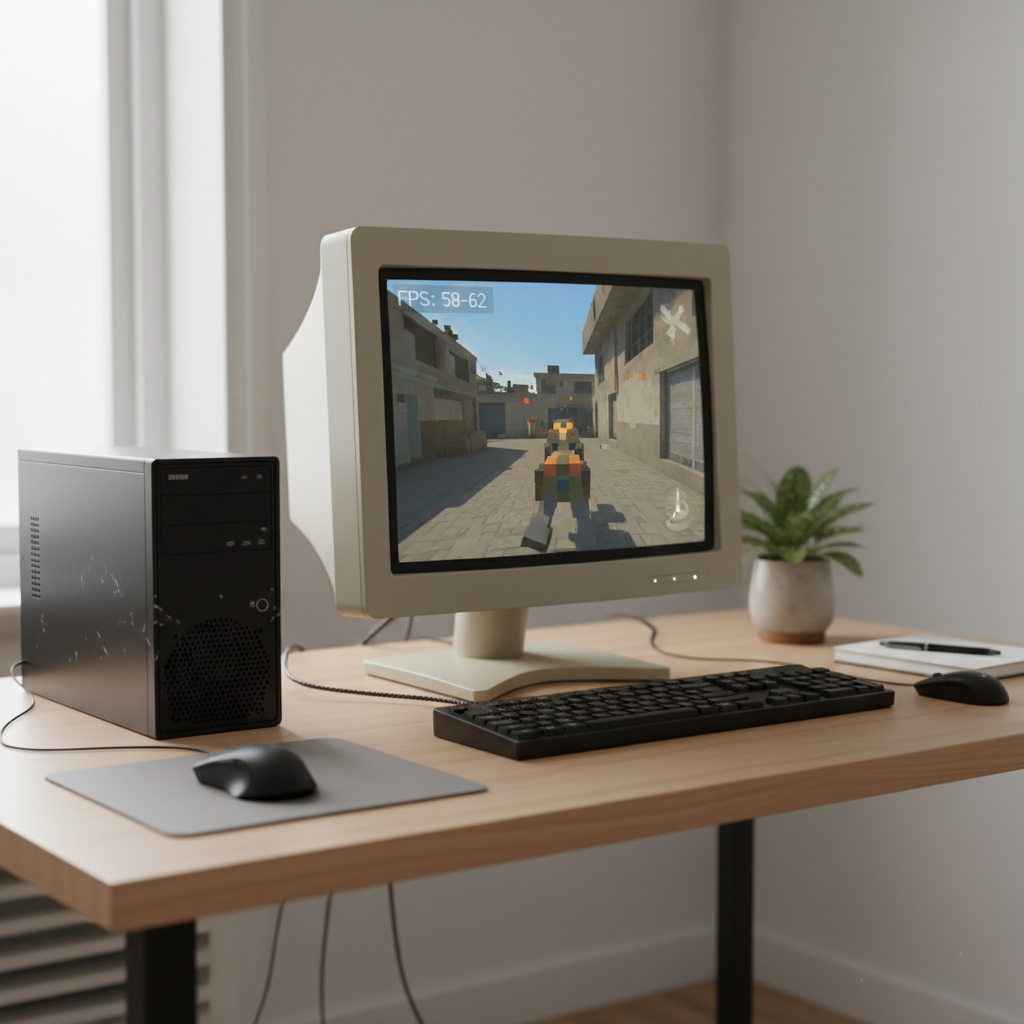 Low end PC playing a free FPS game at smooth settings