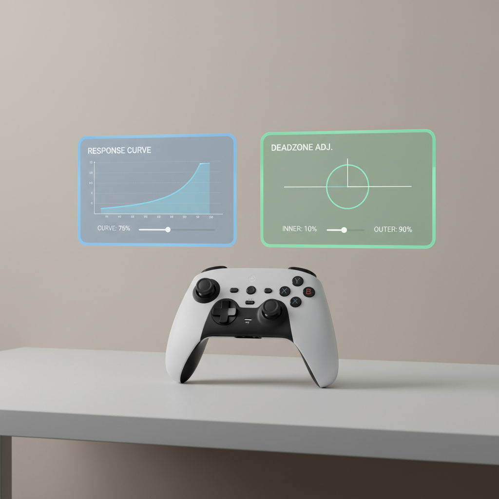 Comparing response curve and deadzone tuning for controller aim