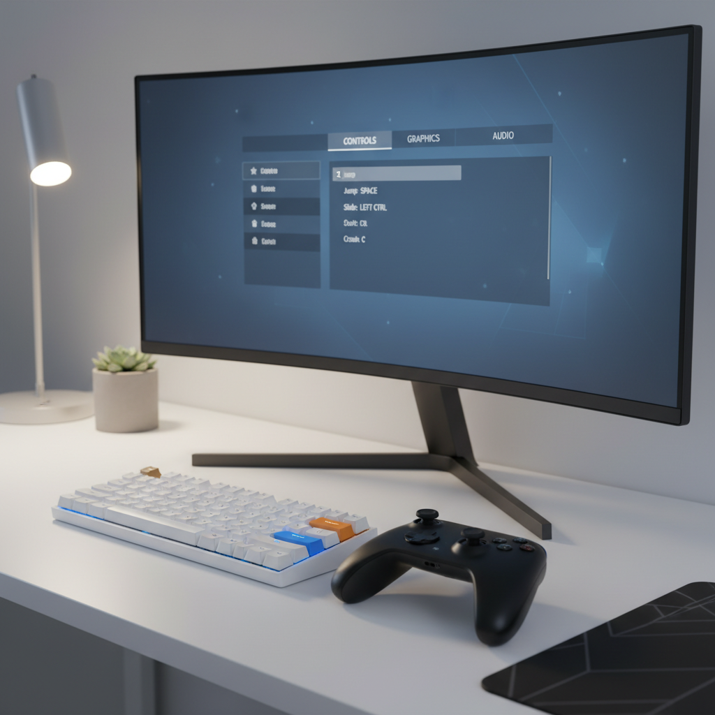 Controller and PC keybind setup for parkour and wall running games