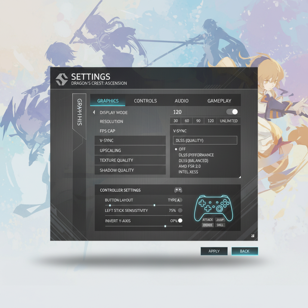Optimizing PC settings for anime-style action RPGs: FPS, graphics, controller