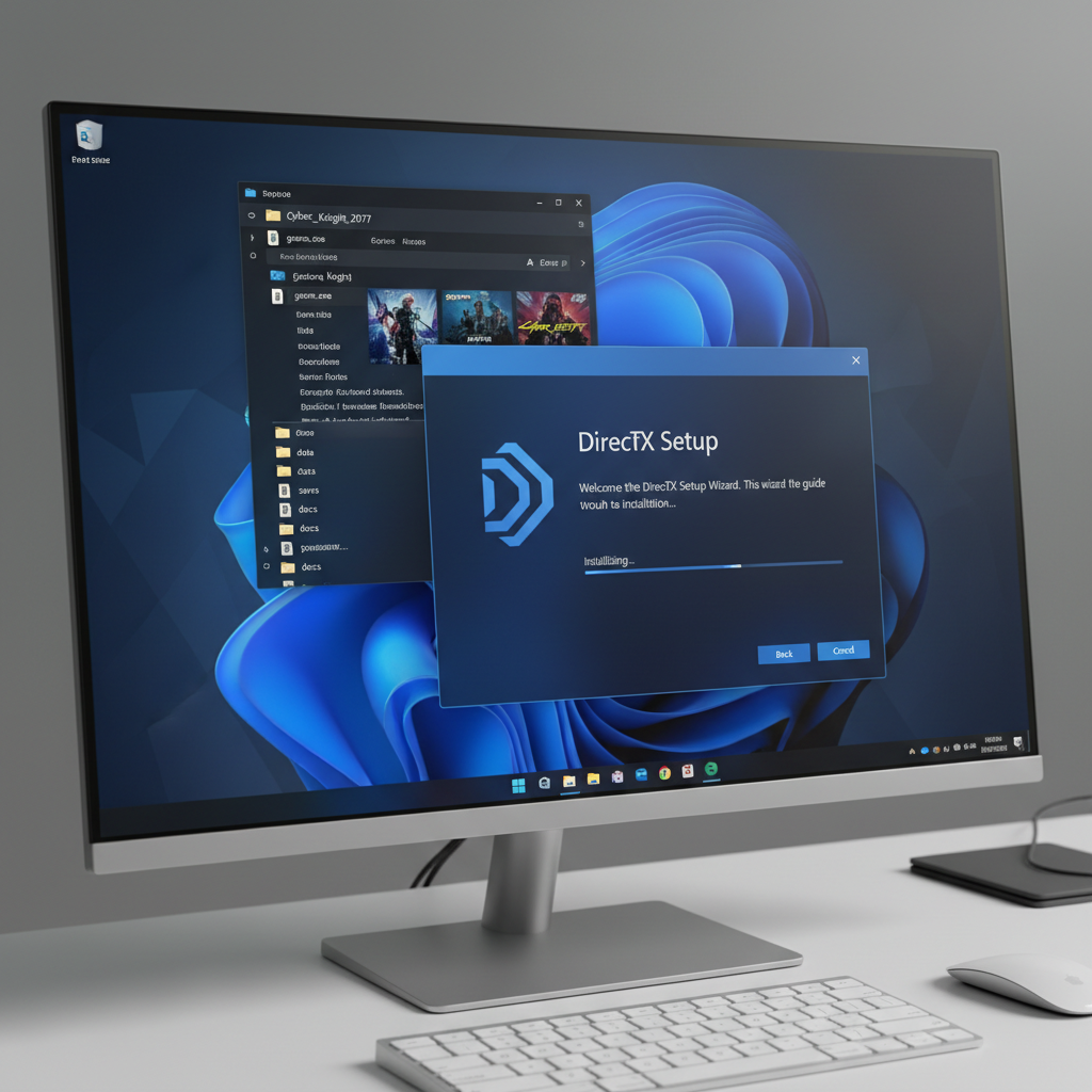 Running DirectX setup to resolve d3dx9_43.dll missing for a PC game