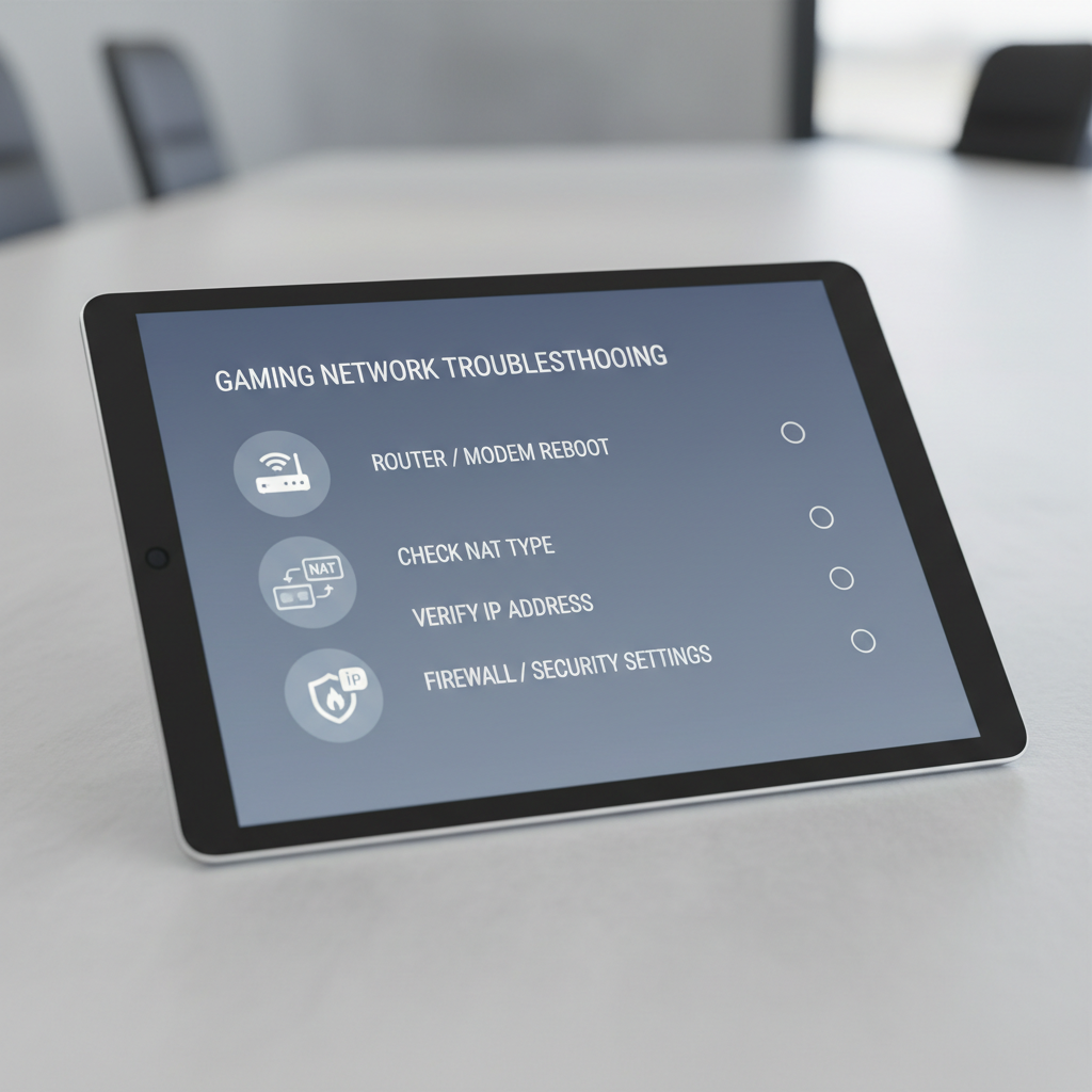 Network troubleshooting checklist for gaming NAT and ports