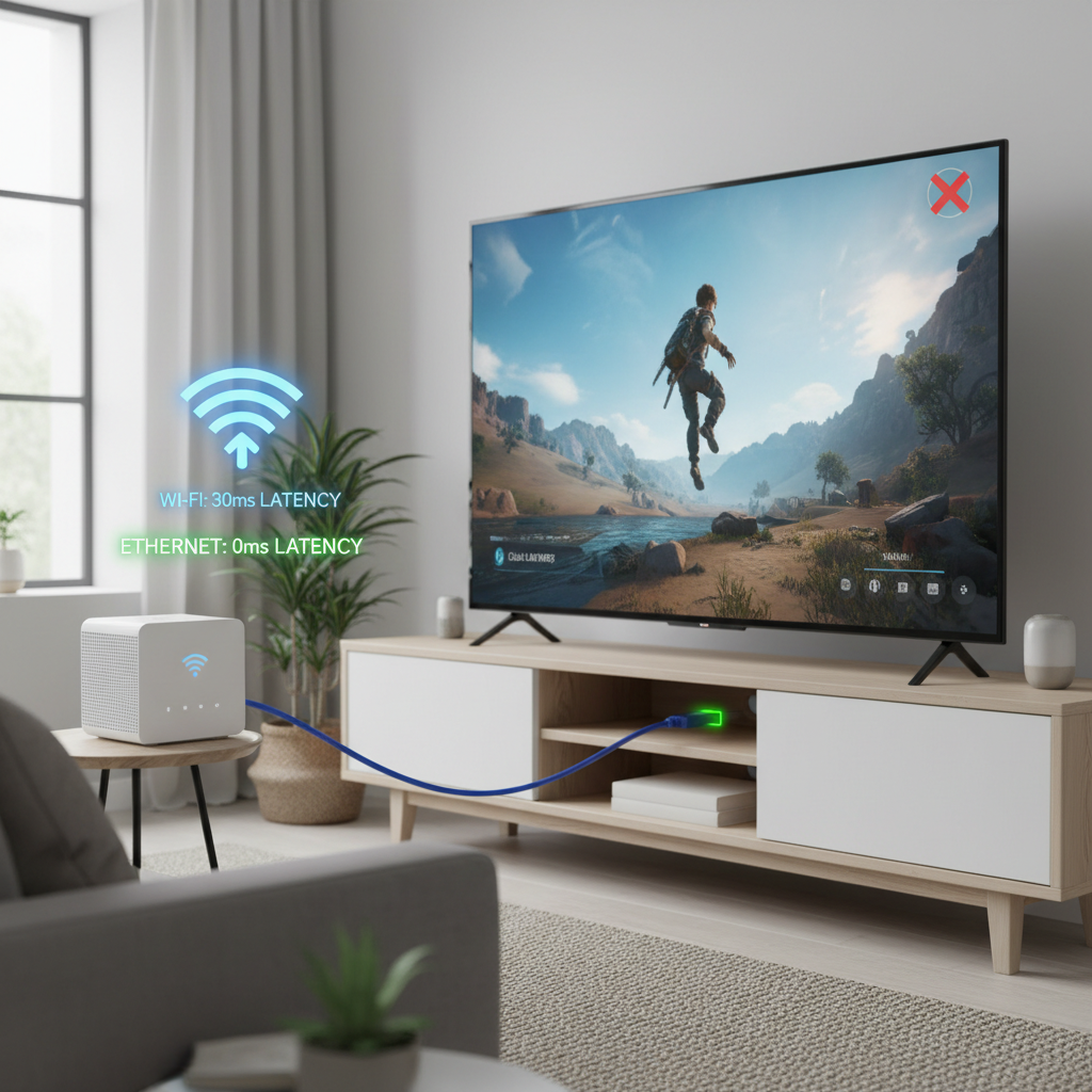 Ethernet vs Wi-Fi for cloud gaming on a modern TV setup