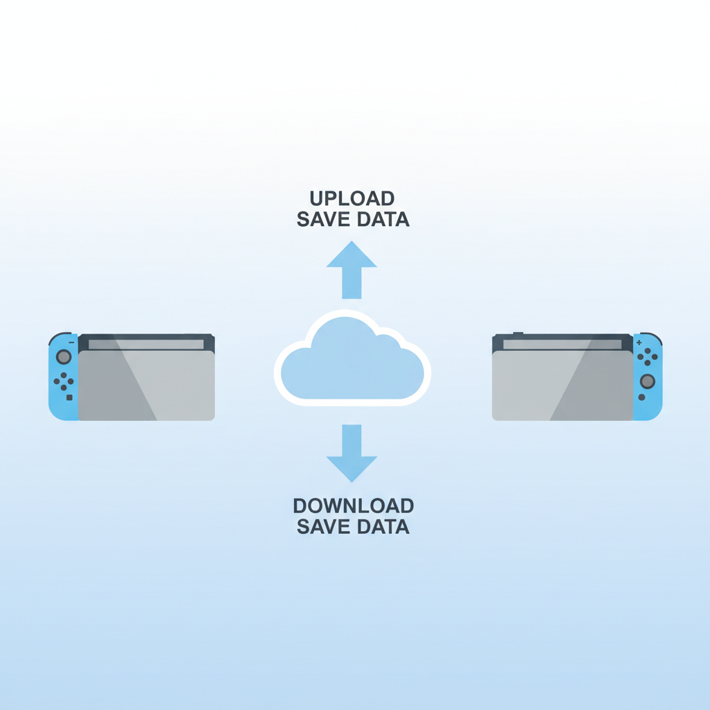 Switch save restore flow between two consoles with cloud synchronization