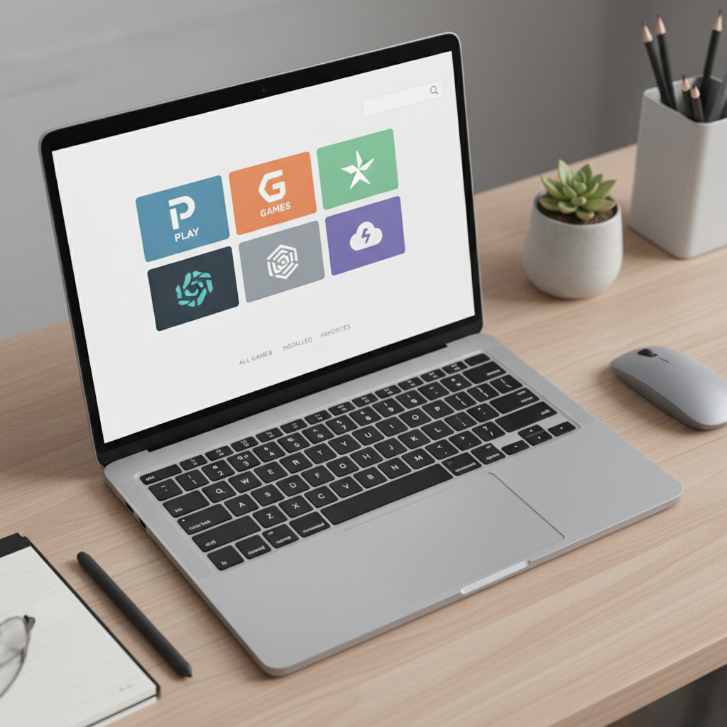 Unified PC game library concept across multiple launchers