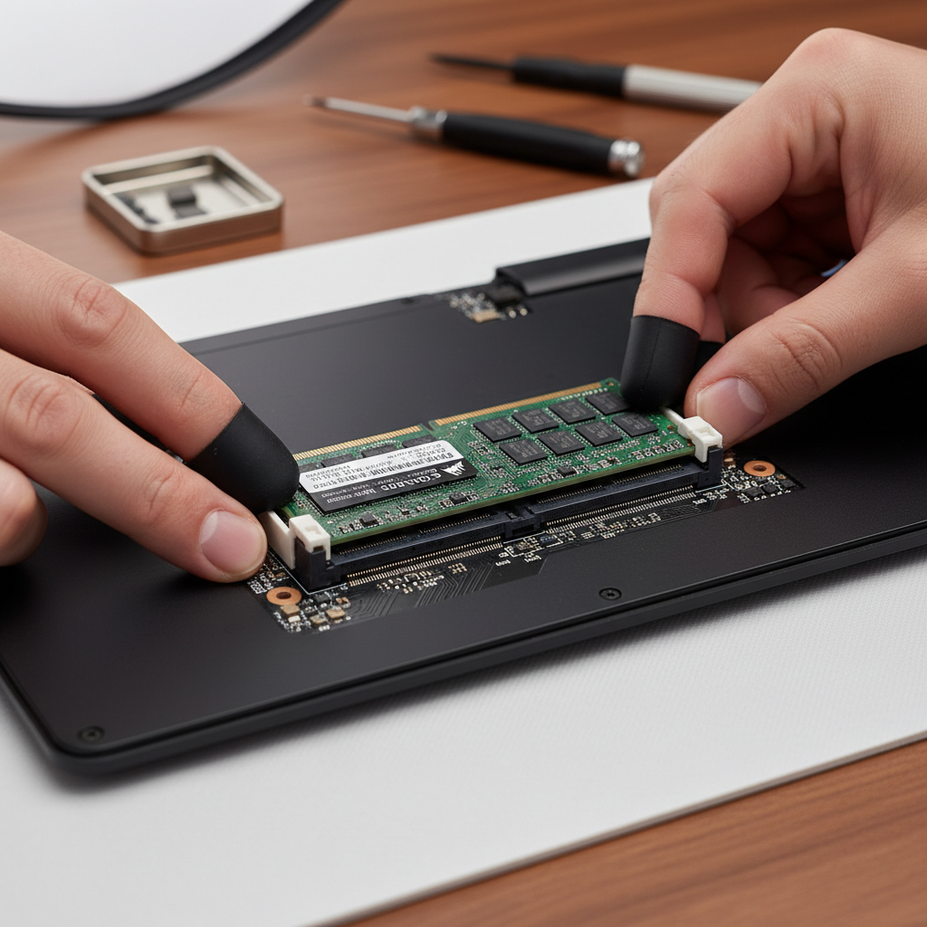 Installing SO-DIMM RAM into a gaming laptop memory slot