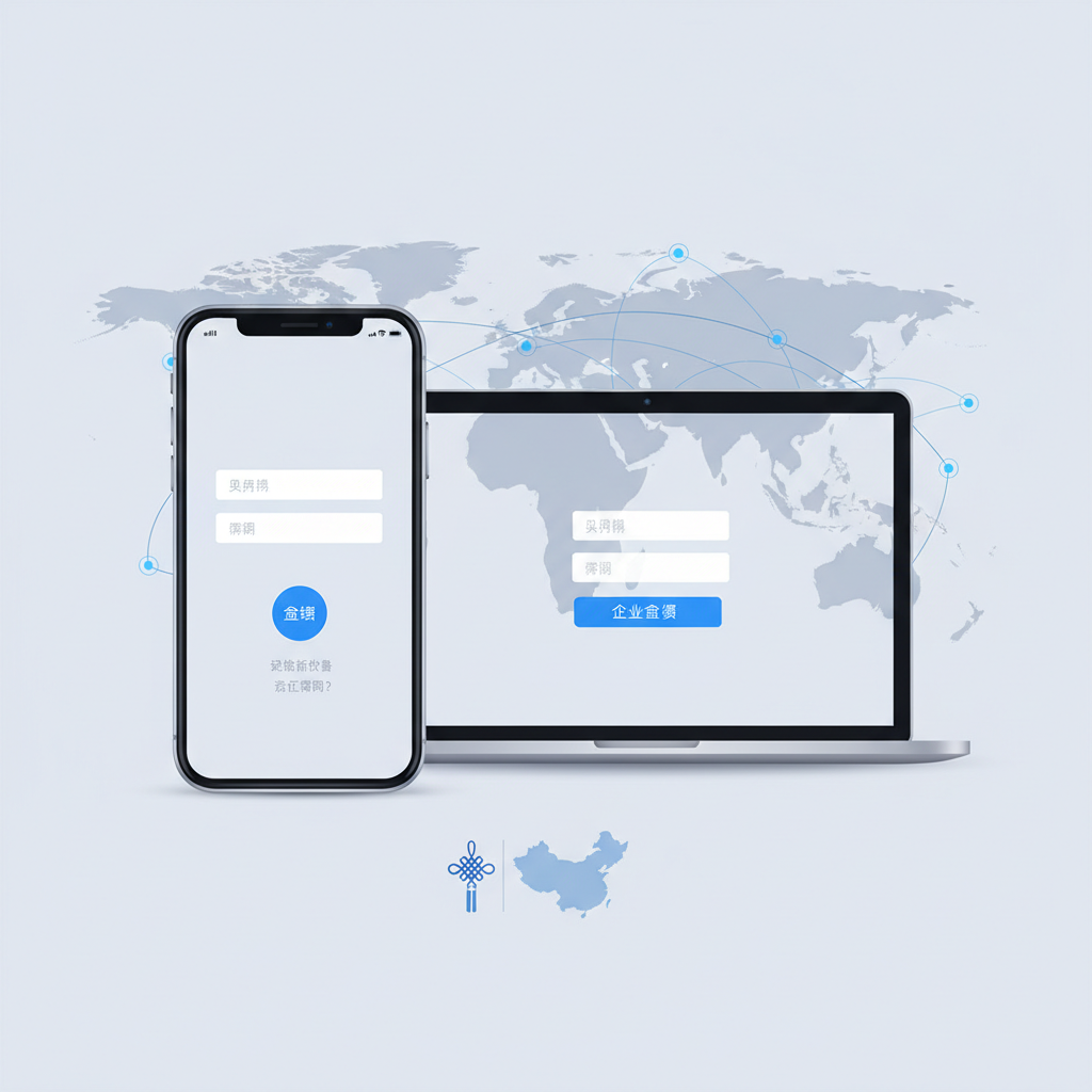 在手机与电脑上寻找火鸟账号登录入口的示意图