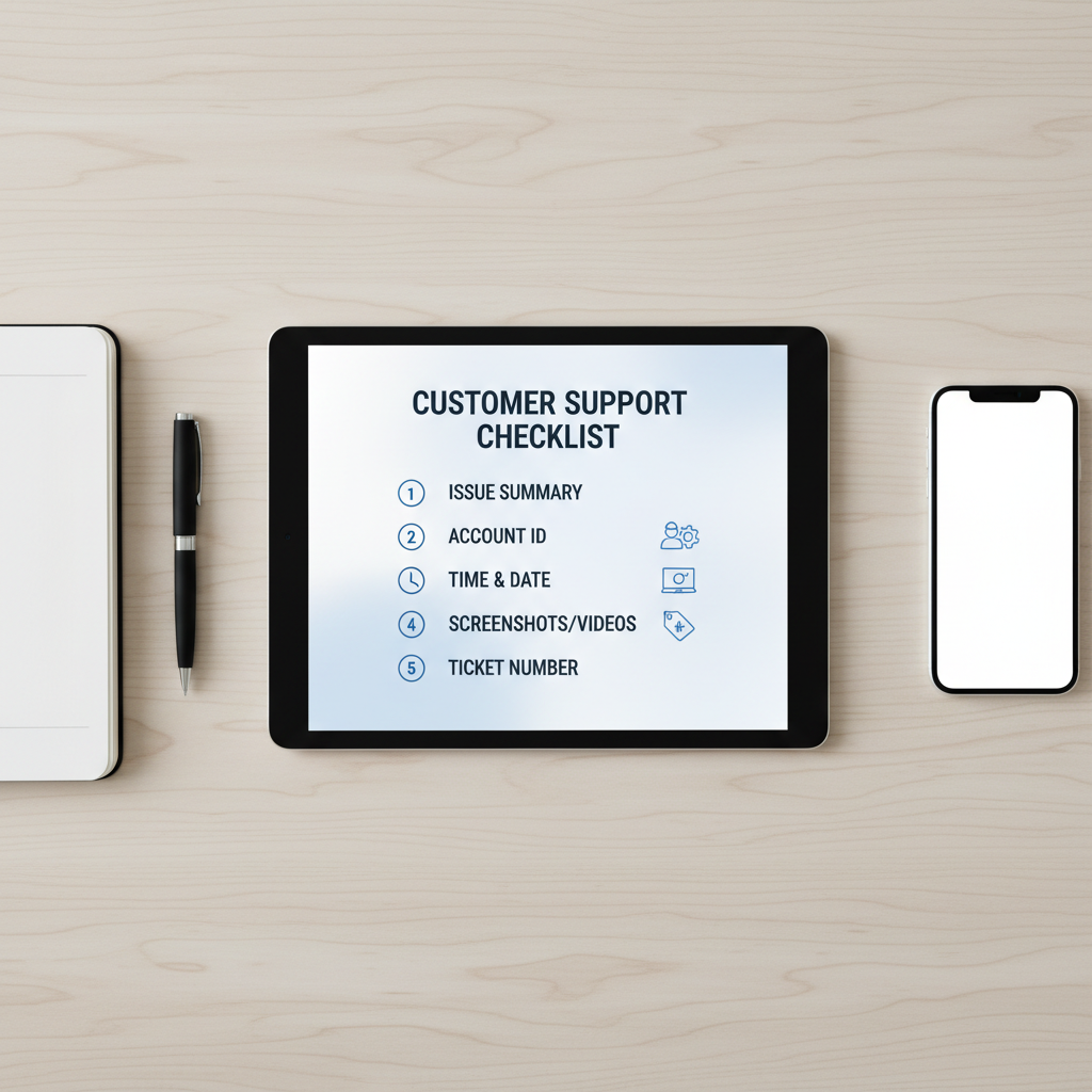 客服沟通要点与工单信息填写示意